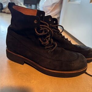 Men's Frye Rainer Black Suede Boots